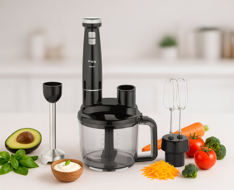 KKB973 Bodie Komplettes Mixer-Set – Schwarz Silber