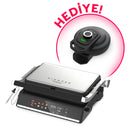 CN-KINGPRO K471 GrillChef Izgara & Tost Makinesi +HEDİYE  K2102 Tatlım Waffle Makinesi