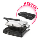 CN-K462 GrillMaster Tost Makinesi+HEDİYE  K2104 Powerheat Elektrikli Tekli Ocak 