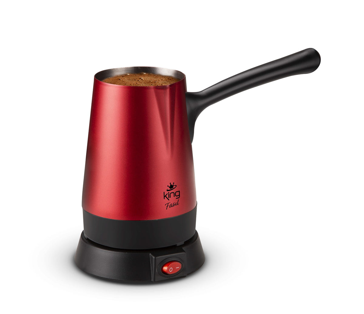 茶 ksks ksksS K449 Fasıl Kahve Makinesi-Kırmızı | 800W Çelik Cezve