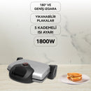 TT-P637Y Grillmax Izgara Ve Tost Makinesi-Gümüş
