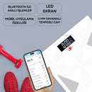 KBB845 Grayfit akıllı banyo baskülü LED ekran ve hassas ölçüm detayları