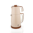 KCM337 Demgüzar çay makinesi 1.7L su haznesi ve 1.2L demliği paslanmaz çelik gövde