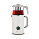 KCM387 Çaystar dijital çay makinesi beyaz ön görünüm