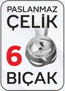 King Harmix KEB1030 el blenderı bıcak boyut