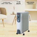 King K6281 Arosa yağlı radyatör, ayarlanabilir termostatlı elektrikli ısıtıcı