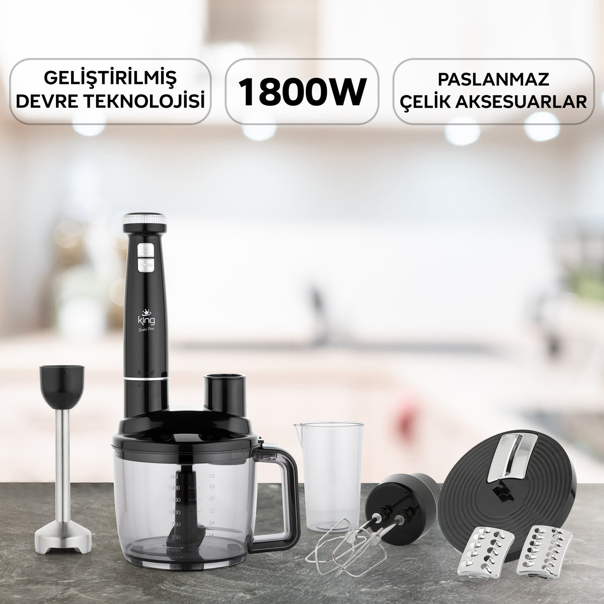 KKB1073 Bodie Plus Komple Blender Set – 1800W Güç