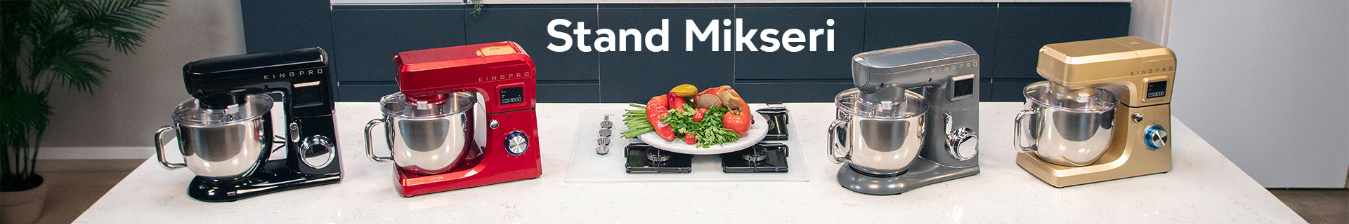 King Stand Mixer – Güçlü motorlu mutfak şefi ile hamur ve karışımlar için profesyonel performans