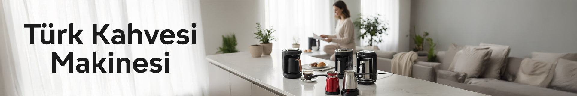 Türk kahvesi hazırlamak için King Türk kahvesi makineleri ve cezve koleksiyonu