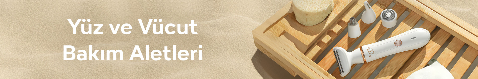 King yüz ve vücut bakım aletleri koleksiyonu banner görseli – tıraş, epilasyon ve cilt bakım cihazları