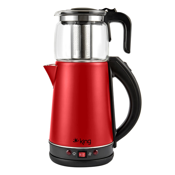 K325 Tea Maker con infusore in vetro-rosso