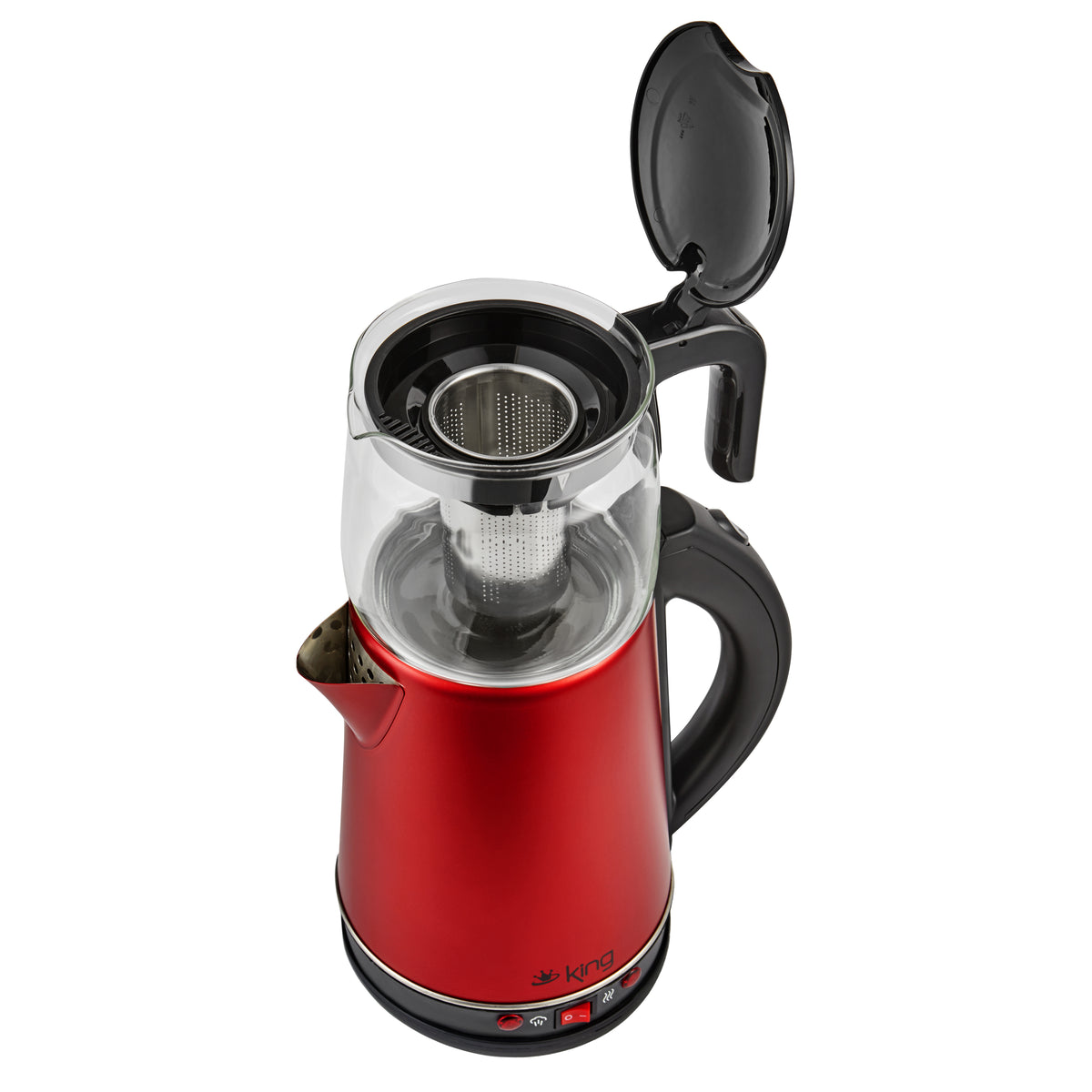 K325 Tea Maker with Glass Infuser-Red