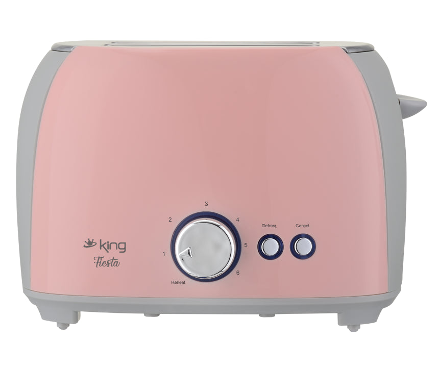 K2178 Fiesta Ekmek Kızartma Makinesi - Pembe - King Küçük Ev Aletleri