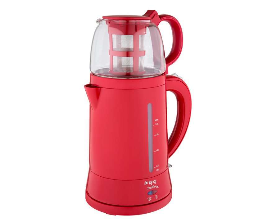 K8500 TeaMax Çay Makinesi - Kırmızı - King Küçük Ev Aletleri
