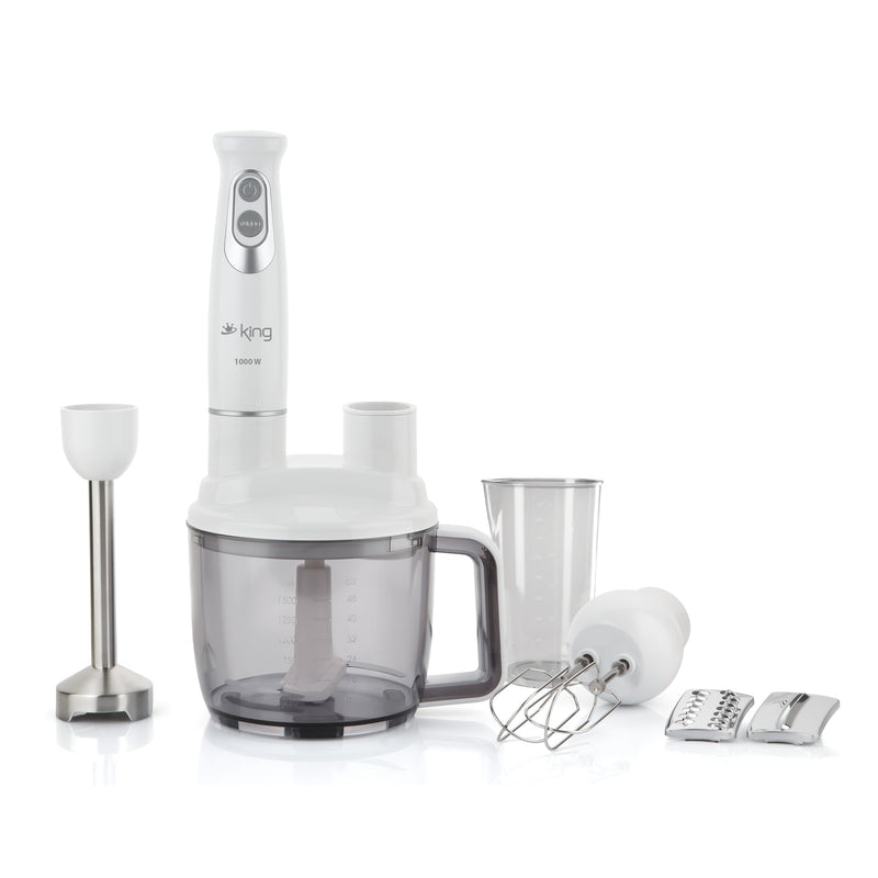 KKB970 Marten Komple Blender Set - Beyaz/Gümüş